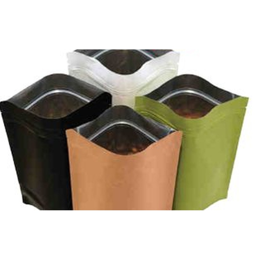 Different Color Paper SUP Pouch with Zipper and Foil Lined product photograph