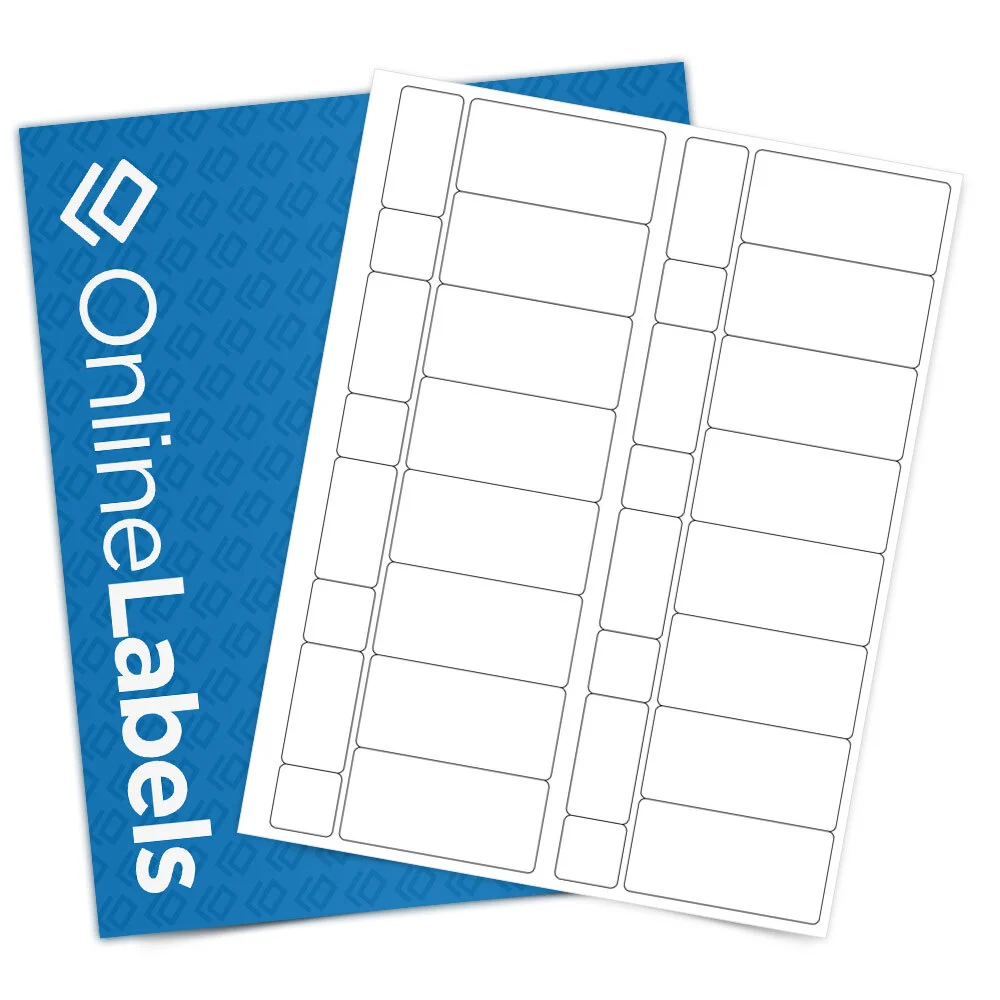 OnlineLabels OL120 Standard White Matte Sheet Labels product photograph