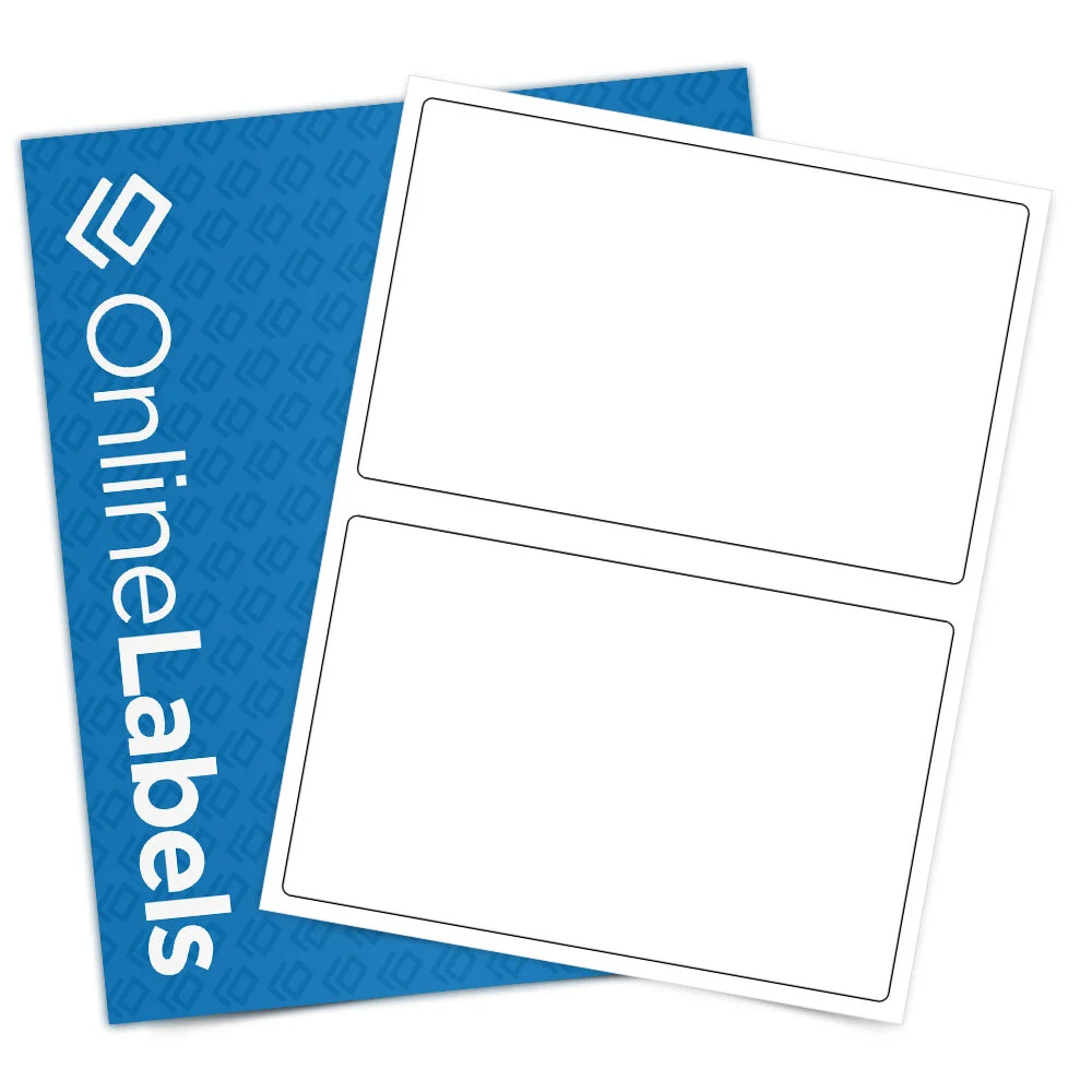 OnlineLabels OL131 Standard White Matte Sheet Labels product photograph